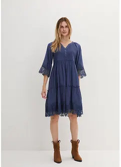 Abito chemisier con pizzo, bonprix