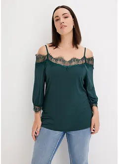 Maglia con pizzo, bonprix