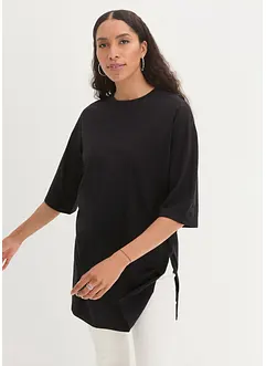 Maglia lunga oversize con spacchi laterali, bonprix