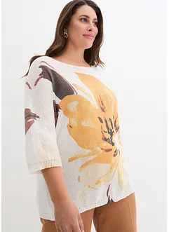 Maglione con stampa floreale, bonprix