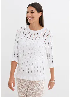 Maglione traforato, bonprix