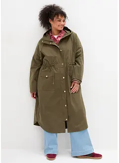 Parka da mezza stagione in stile trench regolabile in vita, bonprix