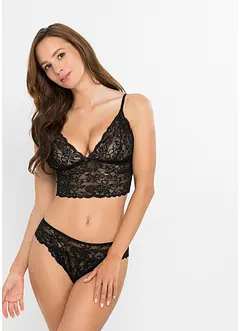 Reggiseno bustier e perizoma ouvert (set 2 pezzi), bonprix