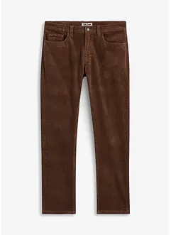 Pantaloni di velluto a coste elasticizzato con taglio comfort, regular fit, bonprix