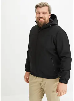 Softshell con cappuccio taglio bomber, bonprix