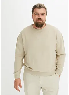 Maglione a girocollo con cotone, loose fit, bonprix