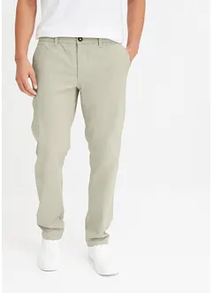 Pantaloni chino elasticizzati con cotone biologico relaxed fit, straight, bonprix