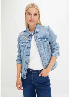 Giacca di jeans con applicazioni, bonprix