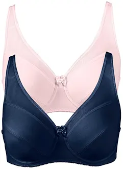 Reggiseno con ferretto e mesh (pacco da 2), bonprix