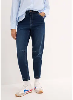 Jeans cropped a palloncino, a vita alta, bonprix