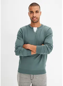 Maglione effetto 2 in 1 con cotone, bonprix