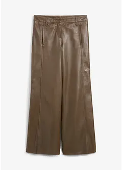 Pantaloni larghi in nappa d'agnello, bonprix