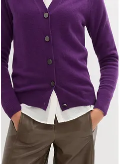 Cardigan con cashmere certificato secondo il Good Cashmere Standard®, bonprix