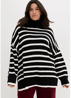 Maglione oversize con spacchi ai lati, bonprix