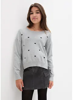 Maglione con cuoricini, bonprix