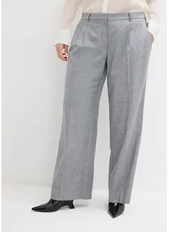 Pantaloni in misto lana con pinces, bonprix