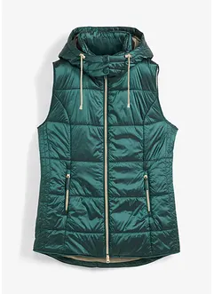 Gilet trapuntato con cappuccio rimovibile, bonprix