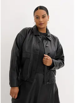 Bomber in nappa di agnello, bonprix