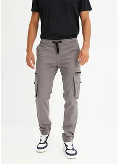 Pantaloni cargo con elastico in vita regular fit, bonprix