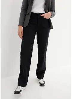 Pantaloni in twill Essential, a vita alta, bonprix