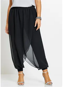 Pantaloni con chiffon, bonprix
