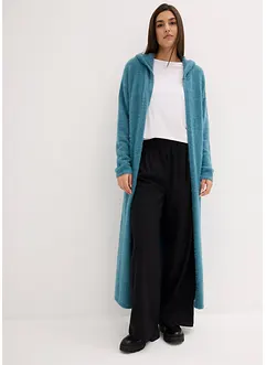 Maxi cardigan in filato peloso, bonprix