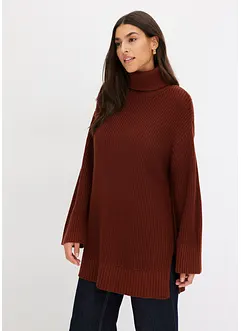 Maglione oversize a collo alto, bonprix