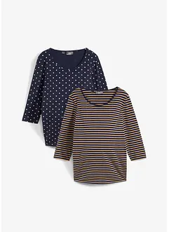 Maglia prémaman in cotone biologico (pacco da 2), bonprix