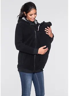 Giacca in pile prémaman 2 in 1 con inserto babywearing, bonprix