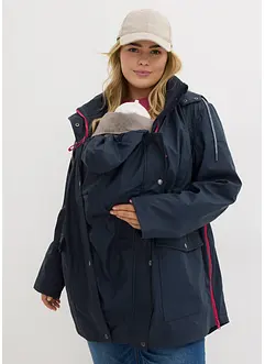 Giacca antipioggia prémaman 3 in 1 con inserto babywearing, bonprix