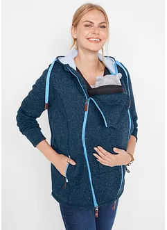 Giacca prémaman in pile con inserto babywearing, bonprix
