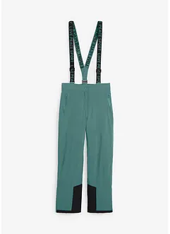 Pantaloni termici funzionali da neve impermeabili con bretelle staccabili, straight, bonprix