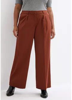 Pantaloni a palazzo con pinces, bonprix