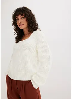 Maglione con scollo quadrato, bonprix