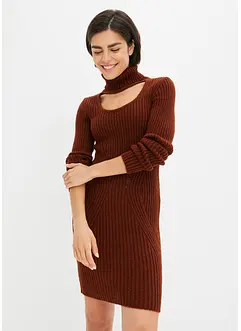 Abito in maglia a collo alto, bonprix