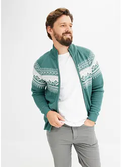 Cardigan norvegese con cotone, bonprix