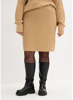 Gonna in maglia di puro cotone, bonprix