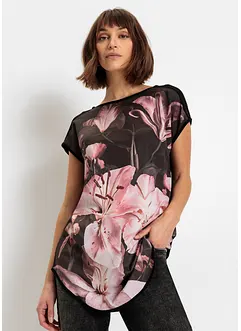 Maglia stampata in misto viscosa morbido, bonprix