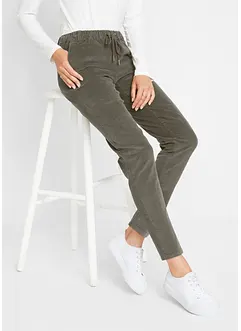 Pantaloni di velluto a coste con cordoncino, bonprix