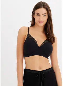 Reggiseno senza ferretto con coppe preformate e cotone biologico (pacco da 2), bonprix