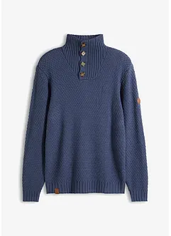 Maglione con colletto e bottoni, bonprix