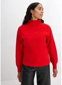 Maglione con trecce, bonprix