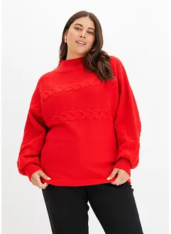 Maglione con trecce, bonprix