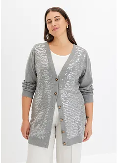 Cardigan con paillettes, bonprix