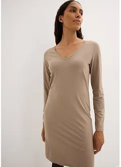 Abito di jersey con scollatura a V (pacco da 2), bonprix