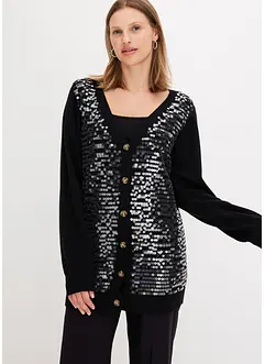 Cardigan con paillettes, bonprix