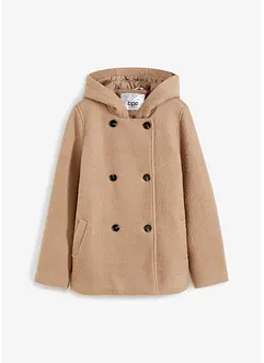 Caban in bouclé morbido, bonprix