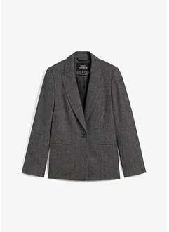 Blazer in misto lana a spina di pesce, bonprix