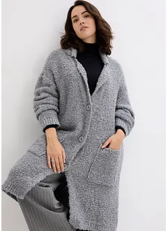 Cardigan in bouclé di misto lana, bonprix