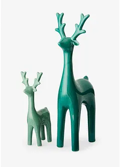 Statuetta decorativa alce (set 2 pezzi), bonprix